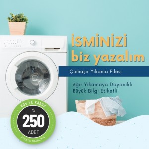 İsim Yazılı Çamaşır Filesi İsim Yazılı Çamaşır Filesi