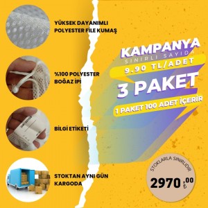 Promosyon Çamaşır Filesi | 3 Paket